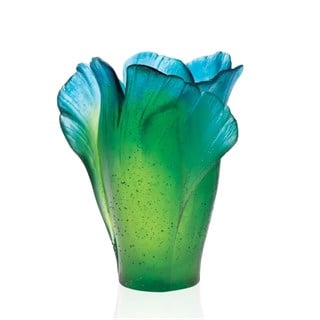 Daum Ginkgo Medium Green Vazo