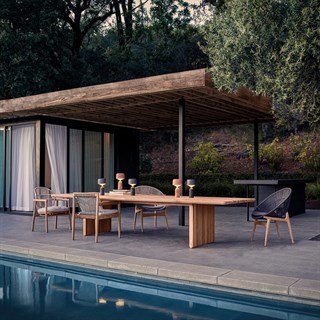 Deck Yemek Masası (289) - Natural Teak - Koruma Kılıfı Dahil