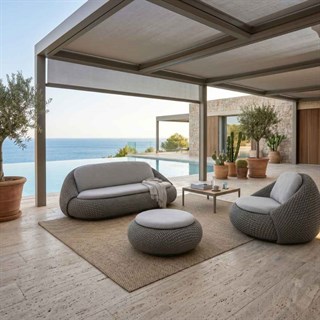Dedon Atolo Pine Silver İkili Kanepe
