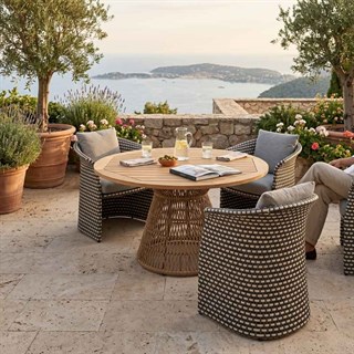Dedon Fllair Mahogany Armchair
