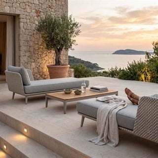 Dedon Mbarq Alçak Sırtlı Pepper Sağ Daybed