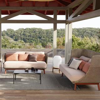 Dedon Mbarq Chestnut 3-Seater Sofa