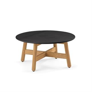 Dedon Mbrace Black Teak Bahçe Orta Sehpası