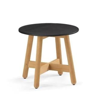 Dedon Mbrace Black Teak Yan Sehpa