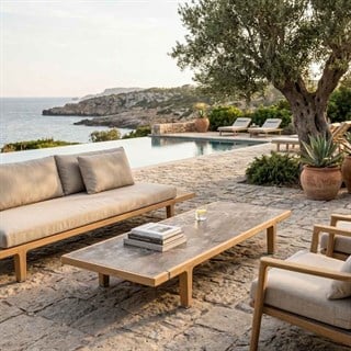 Dedon Sealine Gray Bahçe Orta Sehpası