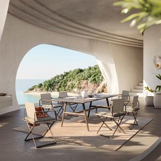 Dedon Seax Beige Directors Chair