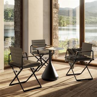 Dedon Seax Black Pepper Sail Taupe Armchair