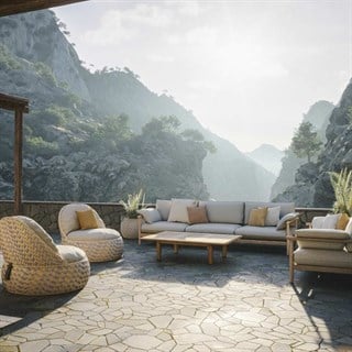 Dedon Tibbo Teak Bahçe Orta Sehpası