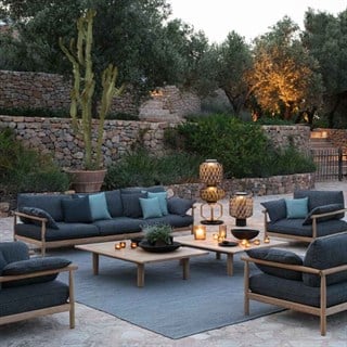 Dedon Tibbo Teak Bahçe Orta Sehpası