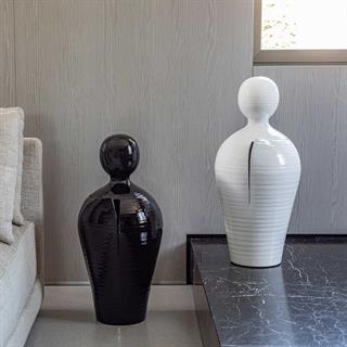 Do Seramik Vazo - 40 cm - Nero Lucifero