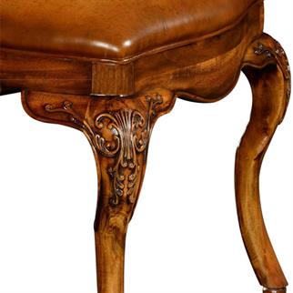 Jonathan Charles Duchess Light Burr Walnut Armchair