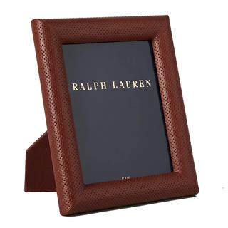 Ralph Lauren Durham Chestnut Large Leather Photo Frame
