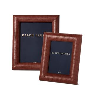 Ralph Lauren Durham Chestnut Large Leather Photo Frame