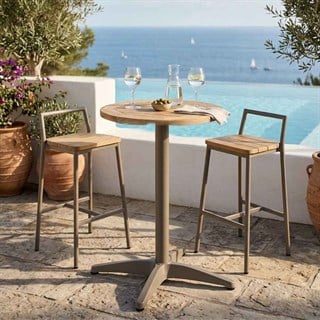 Duta Jepara 50 cm Yuvarlak Teak Masa