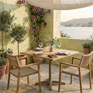 Duta Jepara 90 cm Kare Teak Masa