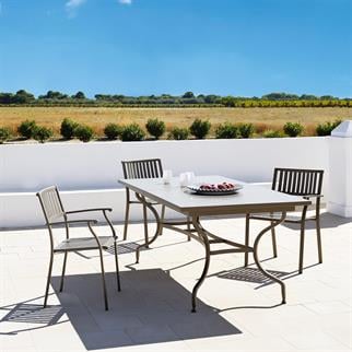Ethimo Elisir Mud Grey Small Extendable Dining Table