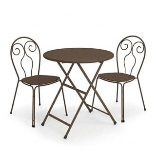 Emu Caprera Arc En Ciel Indian Brown Masa Sandalye Takımı
