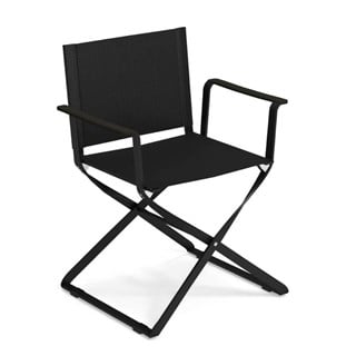 Emu Ciak Black Rejisör Sandalye Puf Takımı