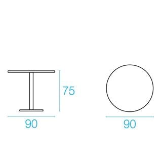 Emu Round Circular Dining Table