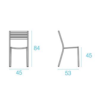 Emu Segno İstiflenebilir Kolsuz Sandalye 