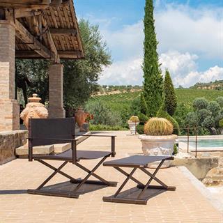 Emu Terra Indian Brown Directors Chair & Footrest Set