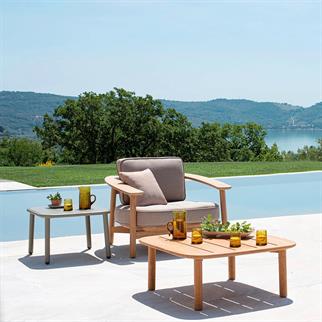 Emu Twins Teak Kare Orta Sehpa