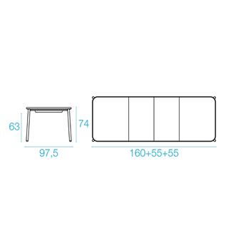 Emu Yard Extendable Dining Table