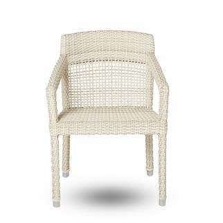 Alfresco Eniwa White Armchair