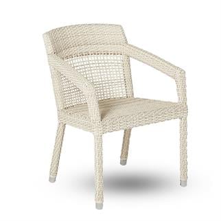 Alfresco Eniwa White Armchair
