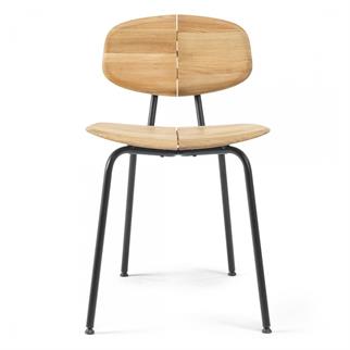 Ethimo Agave Natural Teak Black Kolsuz Sandalye