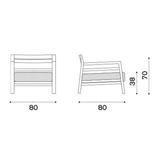 Ethimo Costes Pickled Teak Koltuk