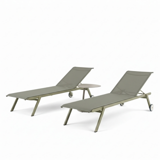 Ethimo Elisir Mud Grey 2 Şezlong 1 Sehpa Takımı