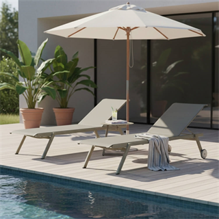 Ethimo Elisir Mud Grey 2 Şezlong 1 Sehpa Takımı