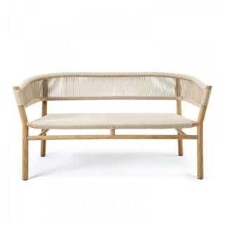 Ethimo Kilt Teak Two-Seater Sofa