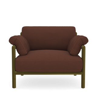 Lodge Tekli Koltuk-Aluminium Kaki (Sunbrella Minder Dahil)