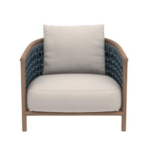 Ethimo Patio Natural Teak Laguna White Üçlü Kanepe