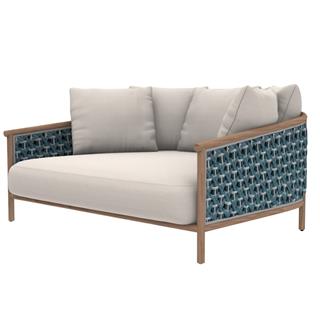 Ethimo Patio Natural Teak White Daybed