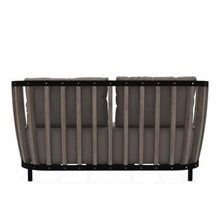 Ethimo Swing Sepia Black Two-Seater Sofa