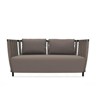 Ethimo Swing Sepia Black Two-Seater Sofa