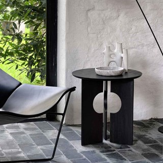 Ethnicraft Cove Black Yuvarlak Yan Sehpa