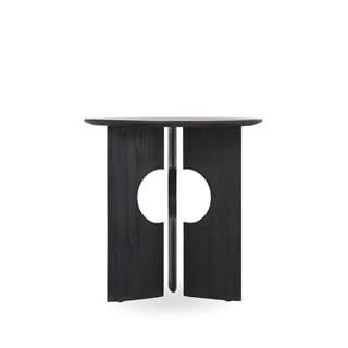 Ethnicraft Cove Black Yuvarlak Yan Sehpa