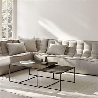 Ethnicraft Pentagon Whisky İkili Orta Sehpa Takımı