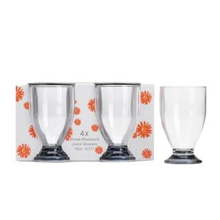 Flamefield Acrylic Smoked Tumbler Set of 4