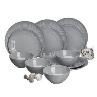 Flamefield Cool Grey Non Slip 12 Parça Yemek Takımı