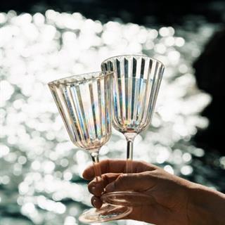 Flamefield Crystal Line Akrilik Dörtlü Kadeh Seti