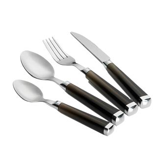 Flamefield Cutlery Black 16-Piece Flatware Set