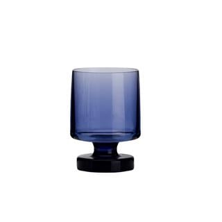 Flamefield Heavy Base Stackable Blue Goblet Set of 2