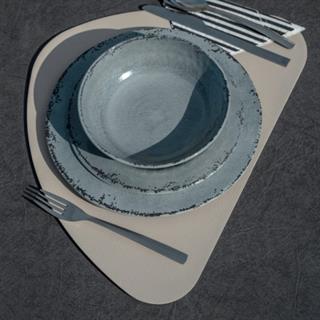 Flamefield Moon Dust Non Slip 12 Parça Yemek Takımı