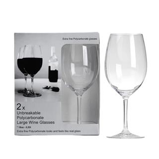 Flamefield Polycarbonate Large İkili Şarap Kadehi