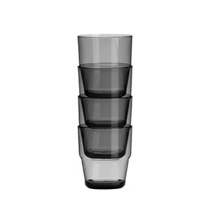 Flamefield Smoked Stackable Tumbler Set of 4